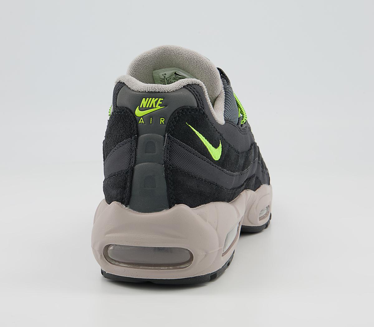Nike Air Max 95 Trainers Nike Air Max 95 Trainers Off Noir Volt Iron Grey College Grey