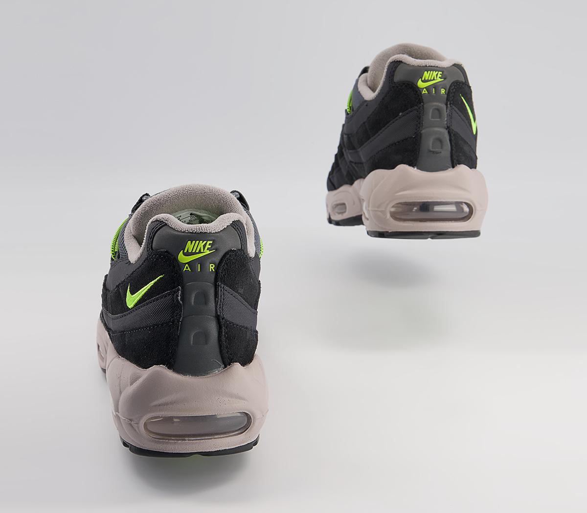 Nike Air Max 95 Trainers Nike Air Max 95 Trainers Off Noir Volt Iron Grey College Grey