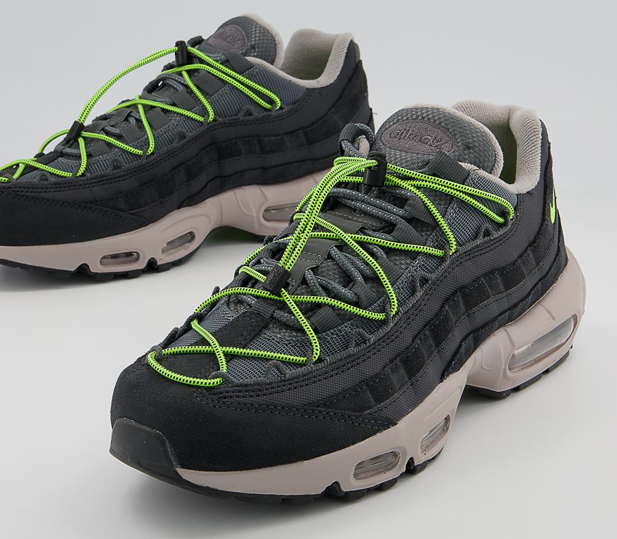 Nike Air Max 95 Trainers Nike Air Max 95 Trainers Off Noir Volt Iron Grey College Grey