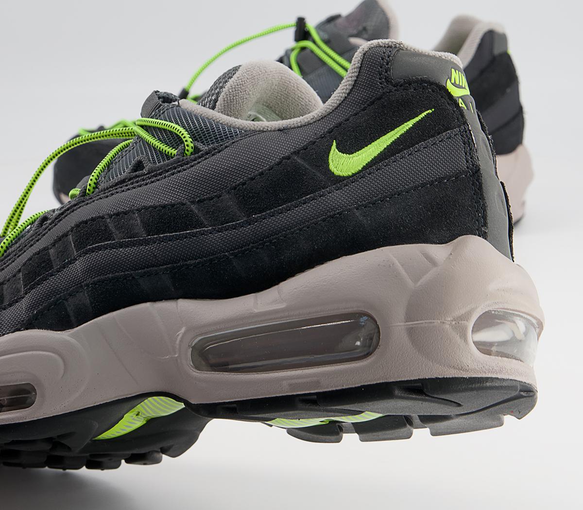 Nike Air Max 95 Trainers Nike Air Max 95 Trainers Off Noir Volt Iron Grey College Grey