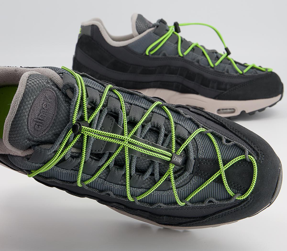 Nike Air Max 95 Trainers Nike Air Max 95 Trainers Off Noir Volt Iron Grey College Grey