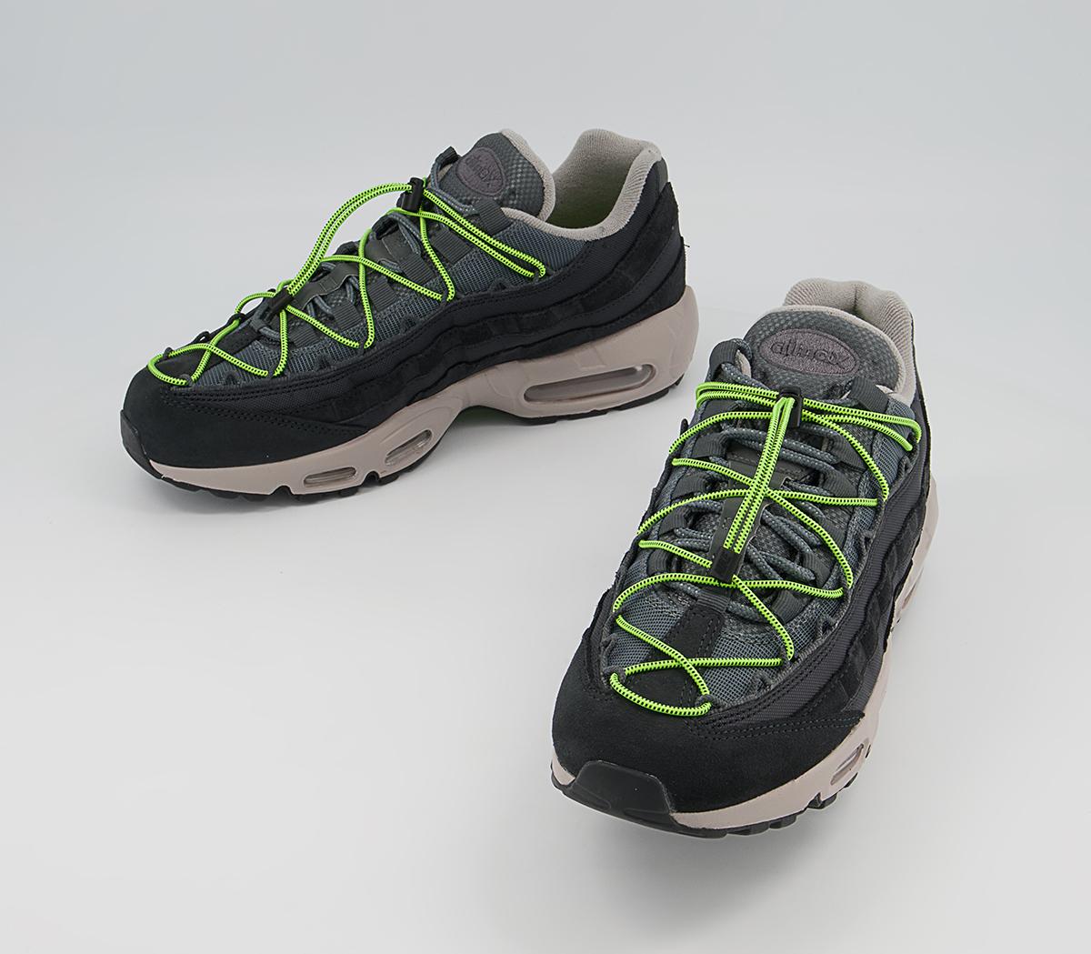 Nike Air Max 95 Trainers Nike Air Max 95 Trainers Off Noir Volt Iron Grey College Grey