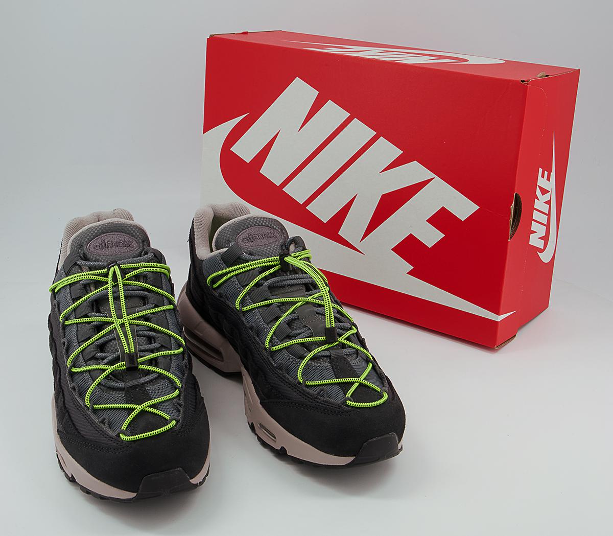 Nike Air Max 95 Trainers Nike Air Max 95 Trainers Off Noir Volt Iron Grey College Grey