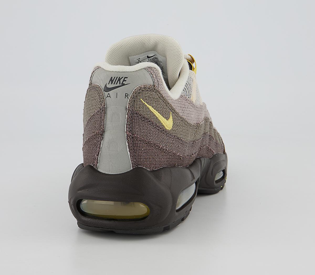 Nike Air Max 95 Trainers Nike Air Max 95 Trainers Ironstone Celery Cave Stone Olive Grey Enigma Ston