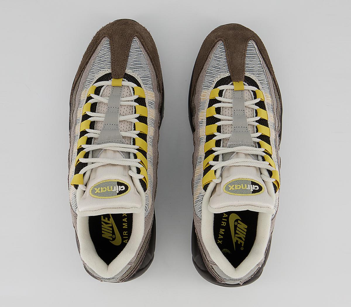 Nike Air Max 95 Trainers Nike Air Max 95 Trainers Ironstone Celery Cave Stone Olive Grey Enigma Ston