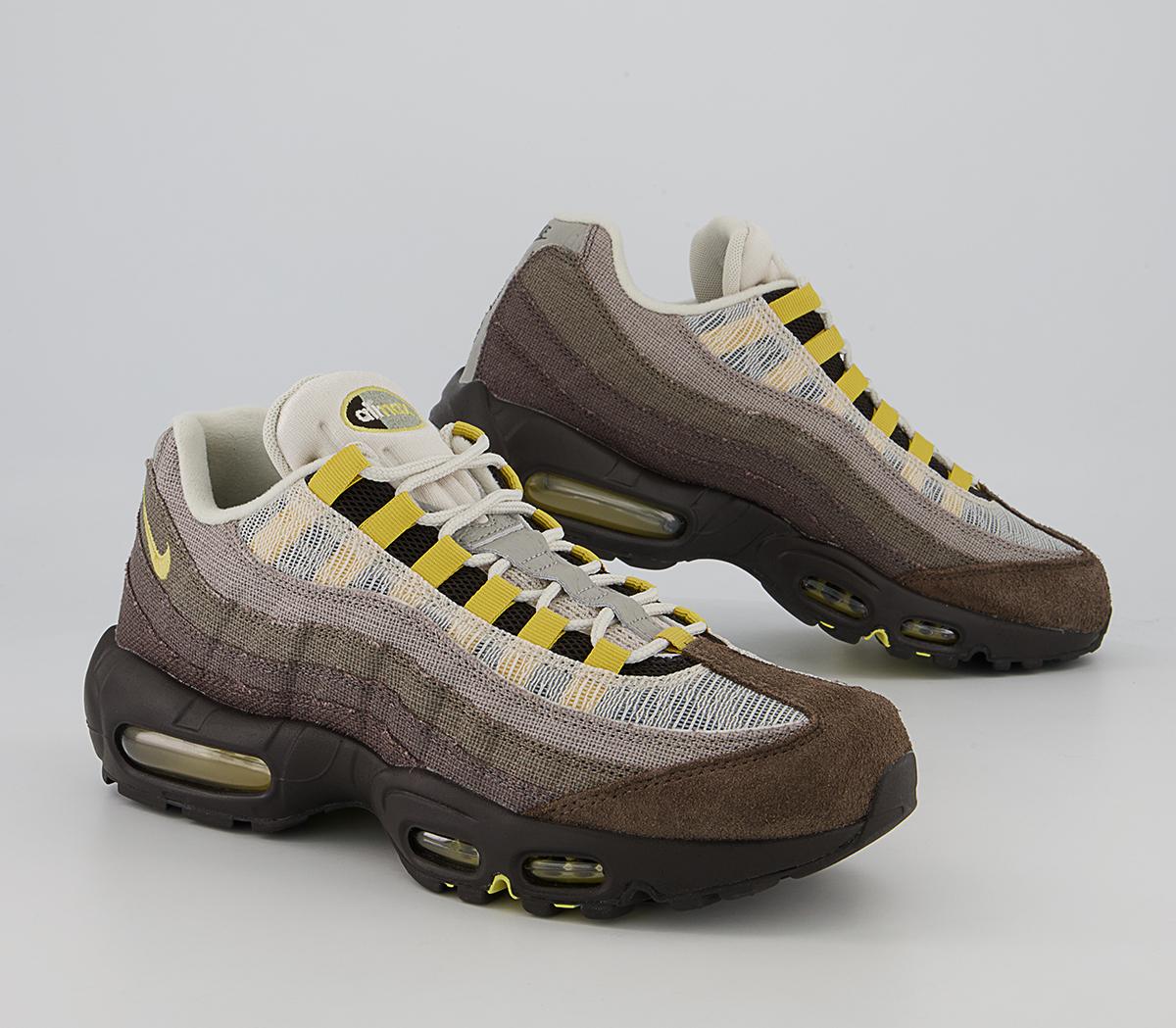 Nike Air Max 95 Trainers Nike Air Max 95 Trainers Ironstone Celery Cave Stone Olive Grey Enigma Ston