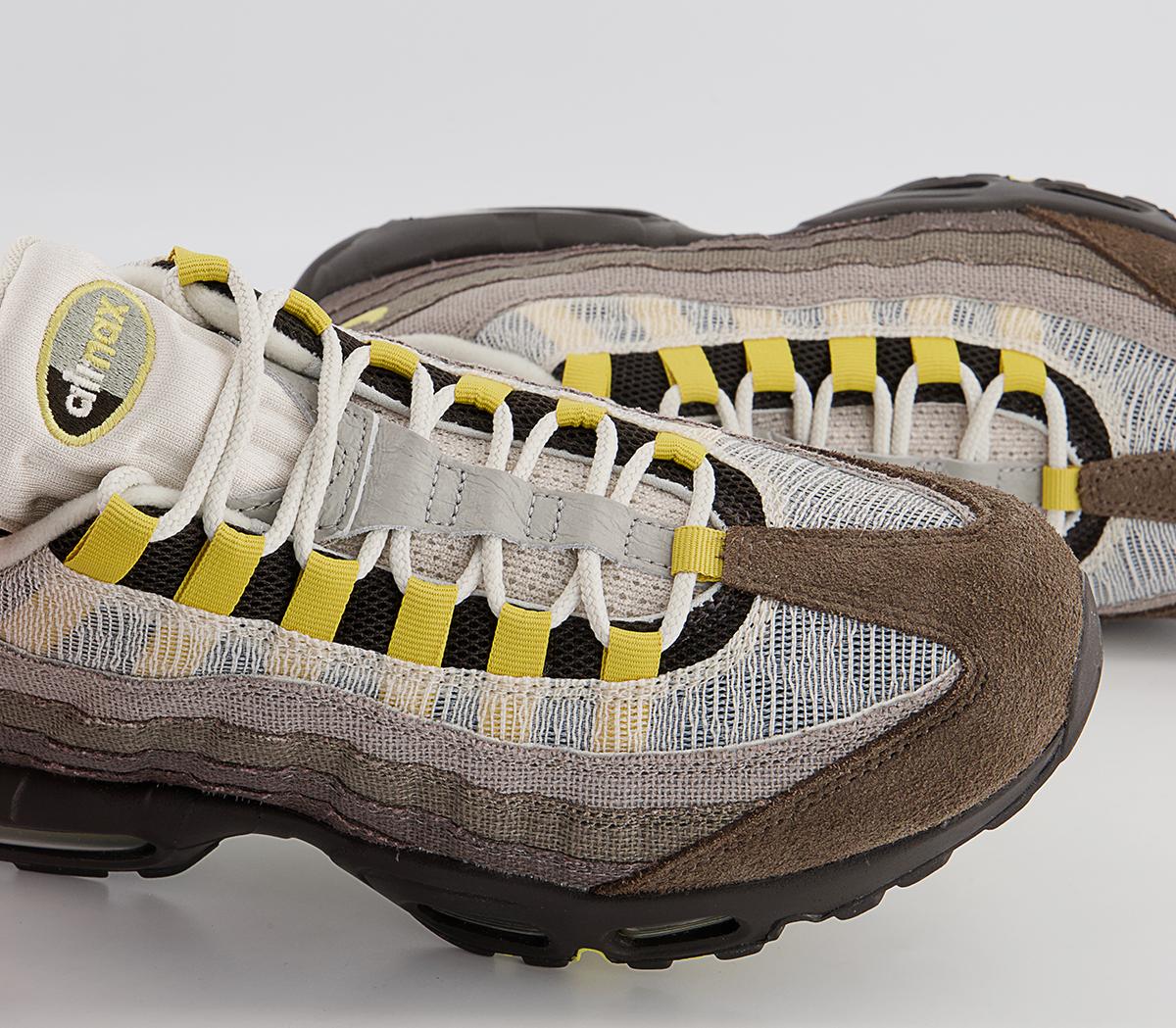 Nike Air Max 95 Trainers Nike Air Max 95 Trainers Ironstone Celery Cave Stone Olive Grey Enigma Ston