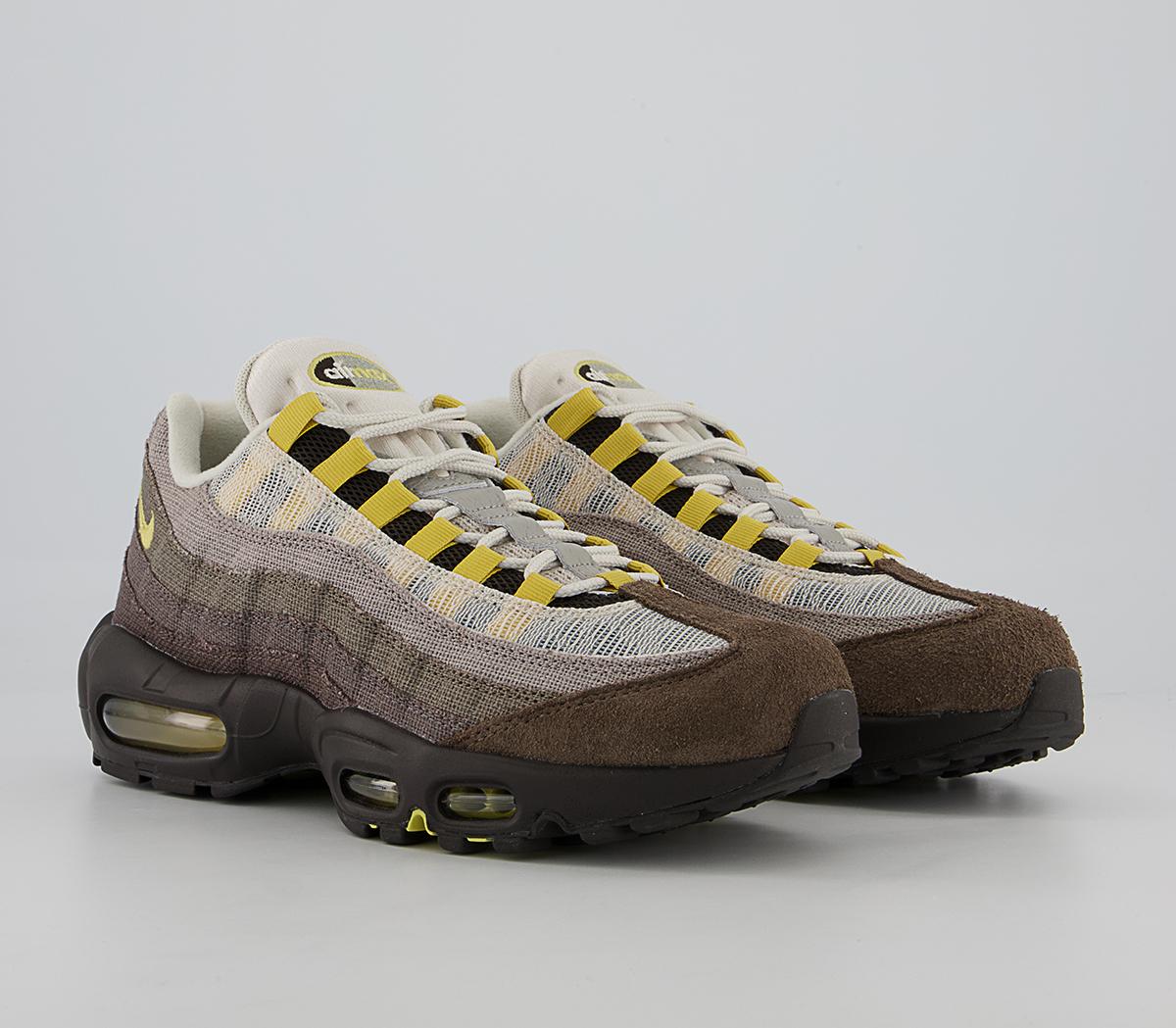 Nike Air Max 95 Trainers Nike Air Max 95 Trainers Ironstone Celery Cave Stone Olive Grey Enigma Ston