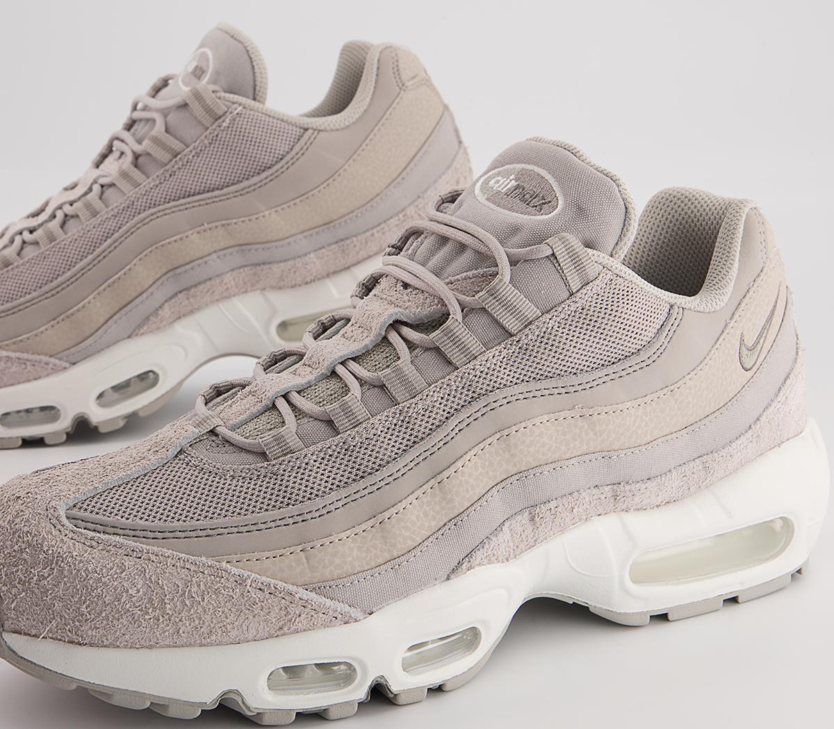 Nike Air Max 95 Trainers Nike Air Max 95 Trainers Light Iron Ore Cobblestone Flat Pewter Sail Summit