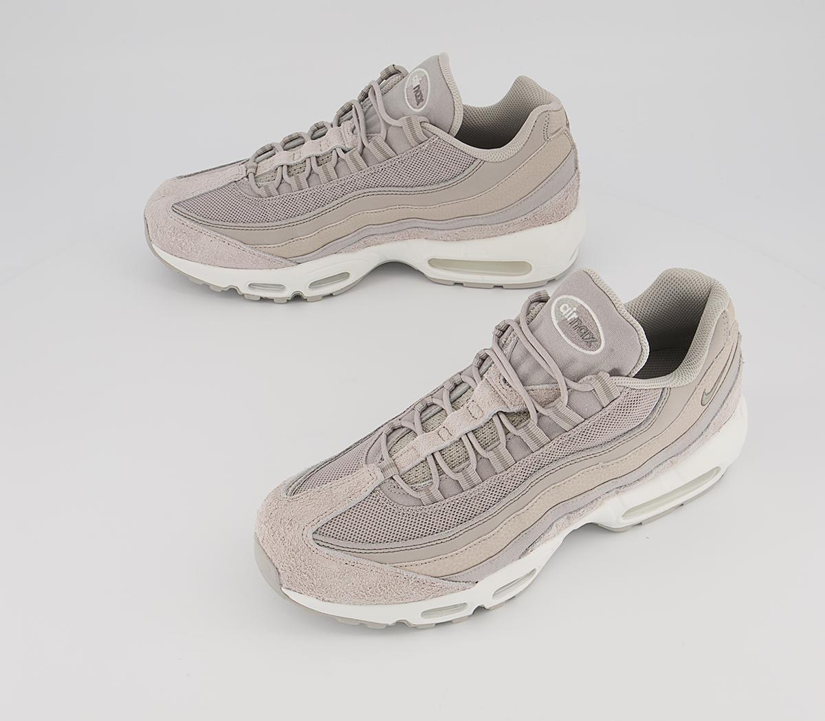 Nike Air Max 95 Trainers Nike Air Max 95 Trainers Light Iron Ore Cobblestone Flat Pewter Sail Summit
