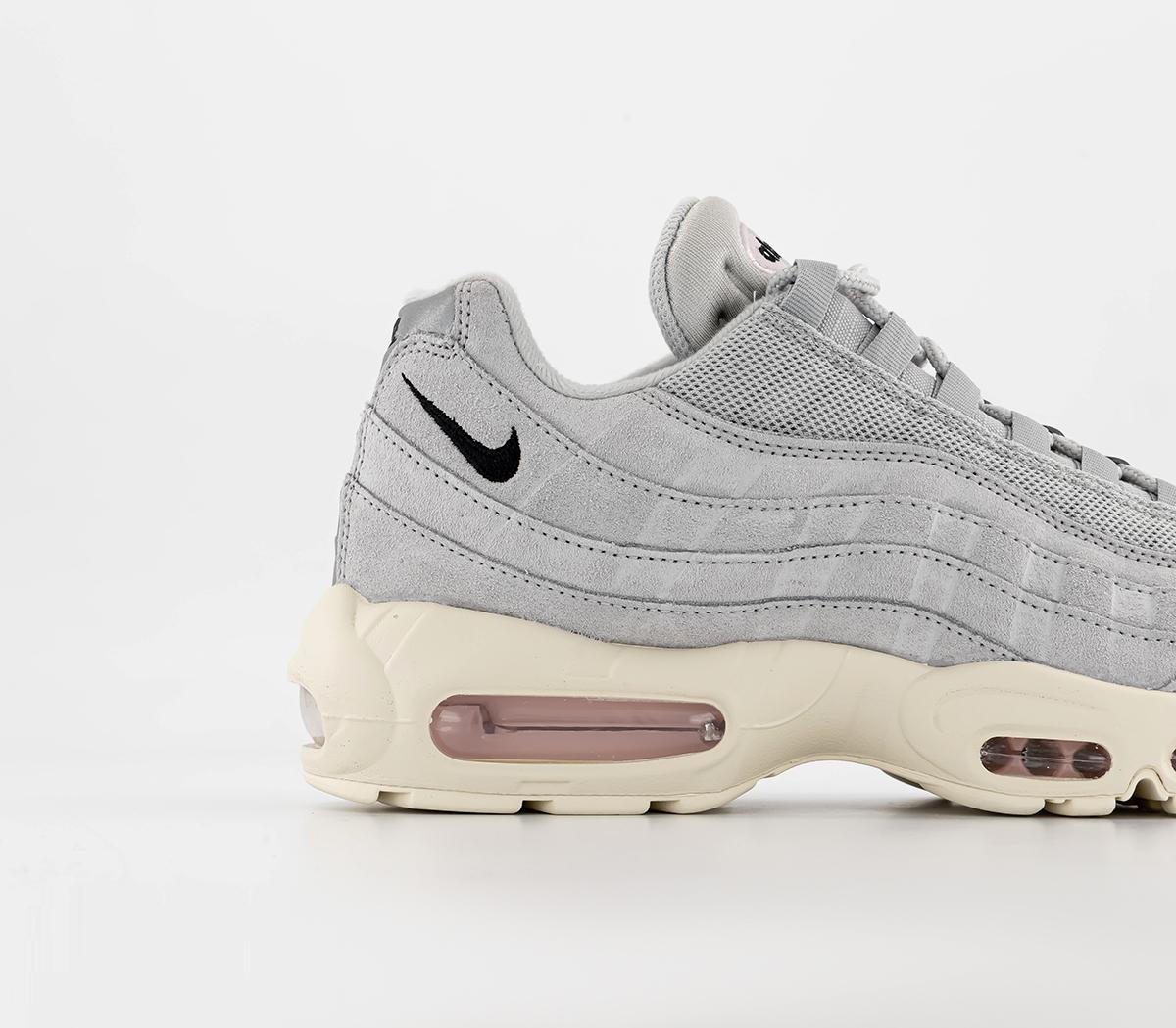 Nike Air Max 95 Trainers Grey Fog Pink Foam Coconut Milk