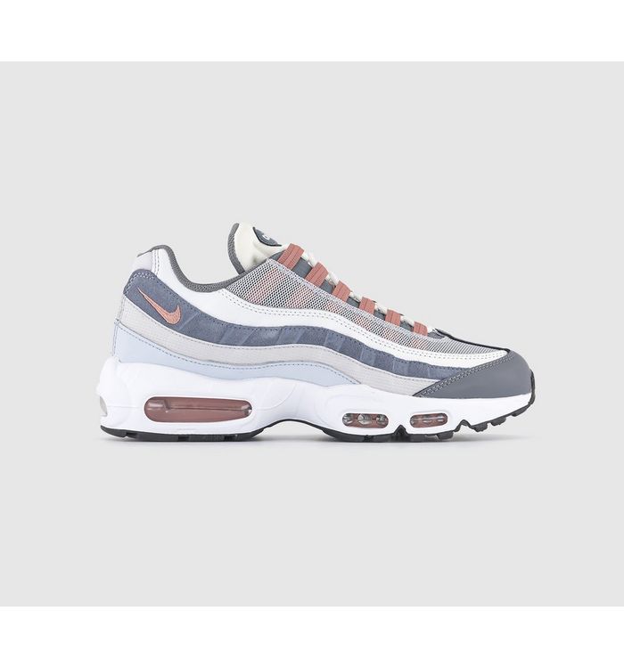 Nike Air Max 95 Trainers Vast Grey Red Stardust Cool Grey