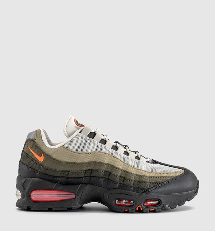 Nike Air Max 95 Trainers Light Bone Safety Orange Anthracite