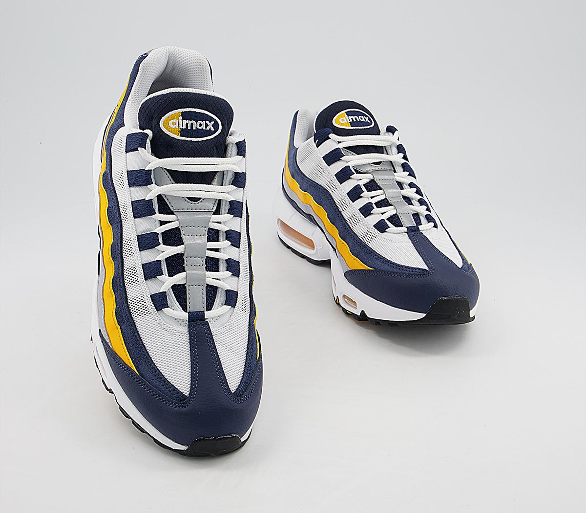 Nike Air Max 95 Trainers Nike Air Max 95 Trainers Navy White Gold Grey Black Reflect Silver