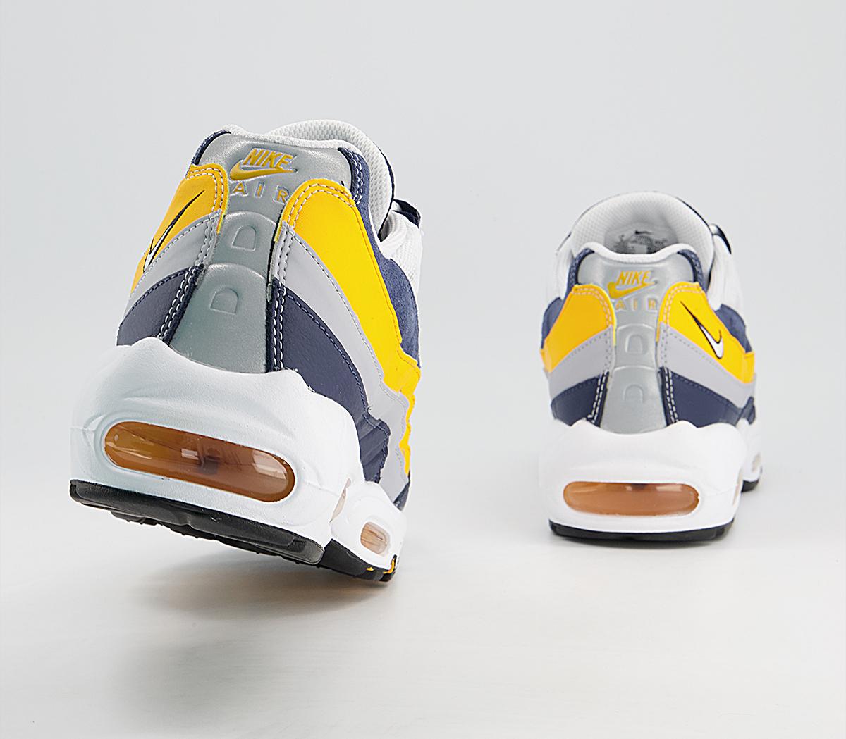 Nike Air Max 95 Trainers Nike Air Max 95 Trainers Navy White Gold Grey Black Reflect Silver