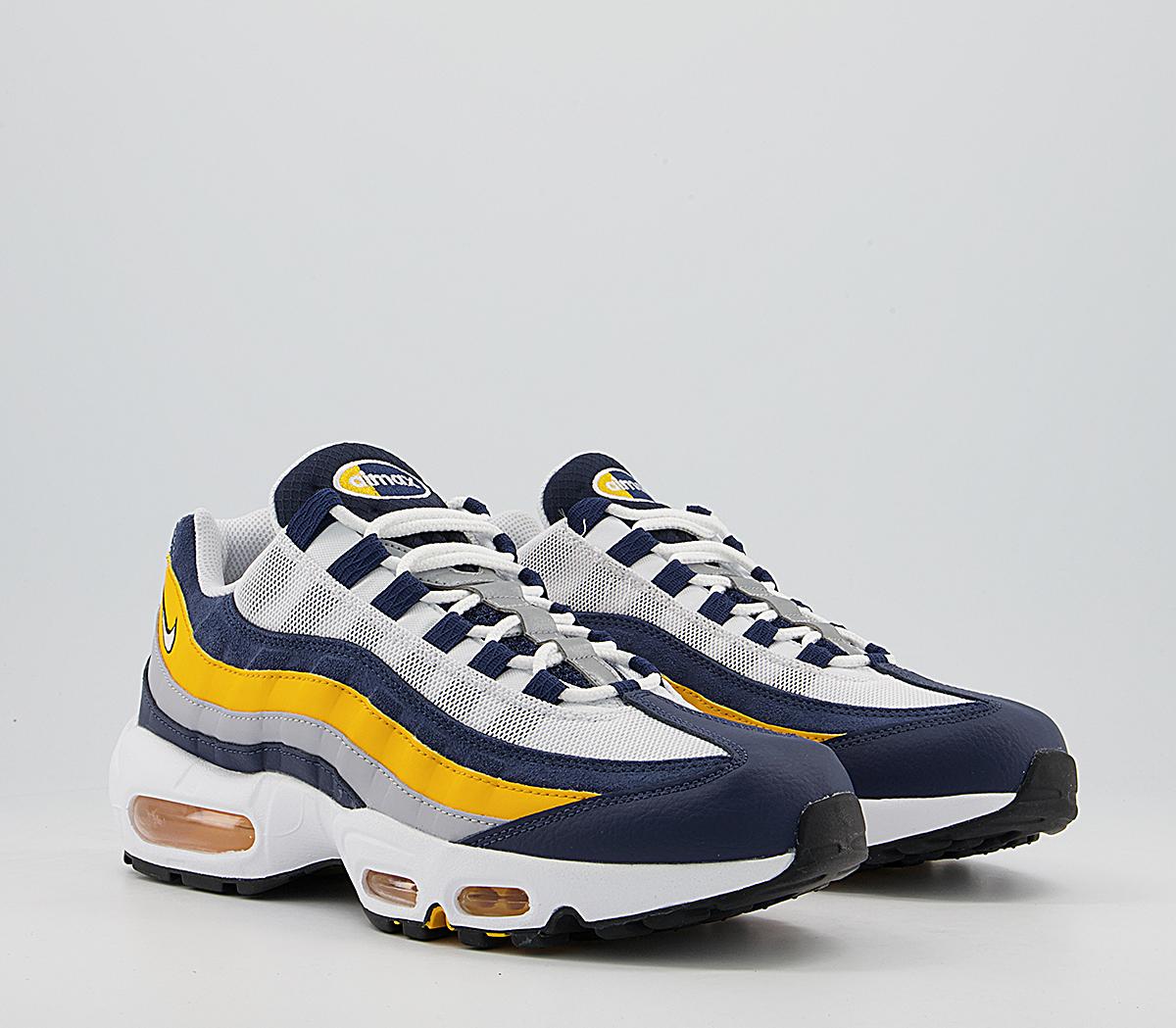 Nike Air Max 95 Trainers Nike Air Max 95 Trainers Navy White Gold Grey Black Reflect Silver