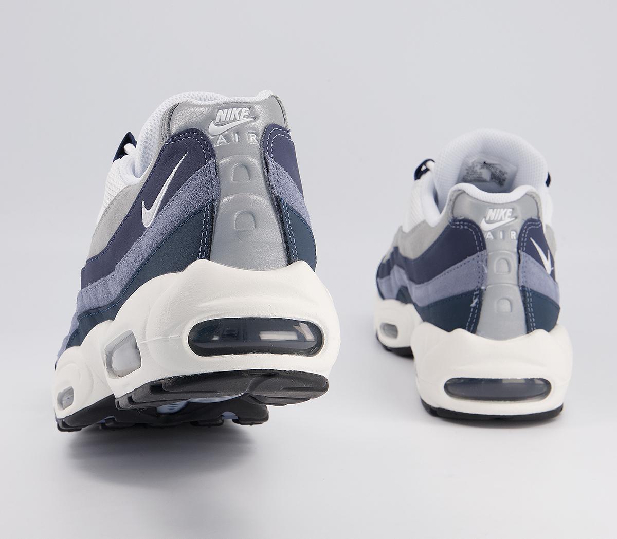 Nike Air Max 95 Trainers Nike Air Max 95 Trainers Midnight Navy White Sail Armory Navy
