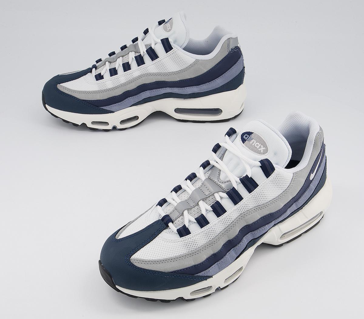 Nike Air Max 95 Trainers Nike Air Max 95 Trainers Midnight Navy White Sail Armory Navy