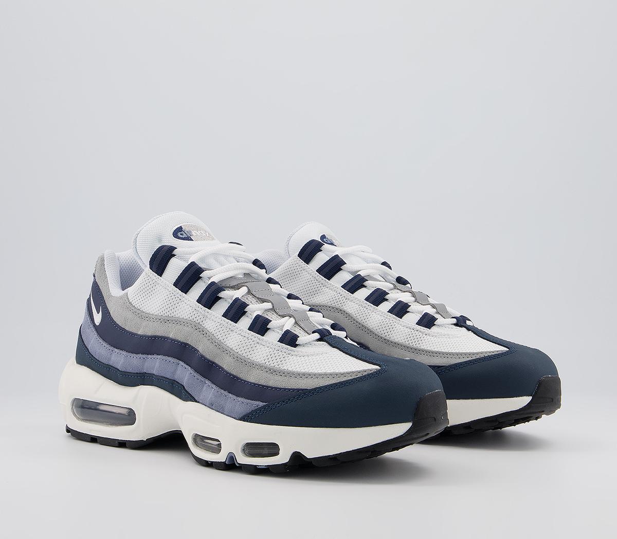 Nike Air Max 95 Trainers Nike Air Max 95 Trainers Midnight Navy White Sail Armory Navy