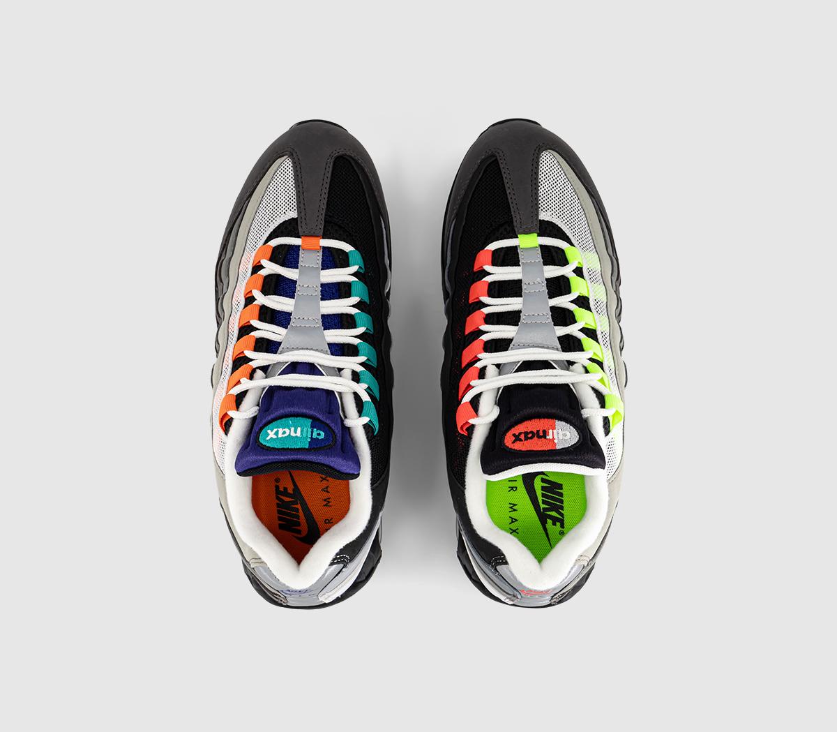 Nike Mens Air Max 95 Trainers Black Volt White, 6 EU39
