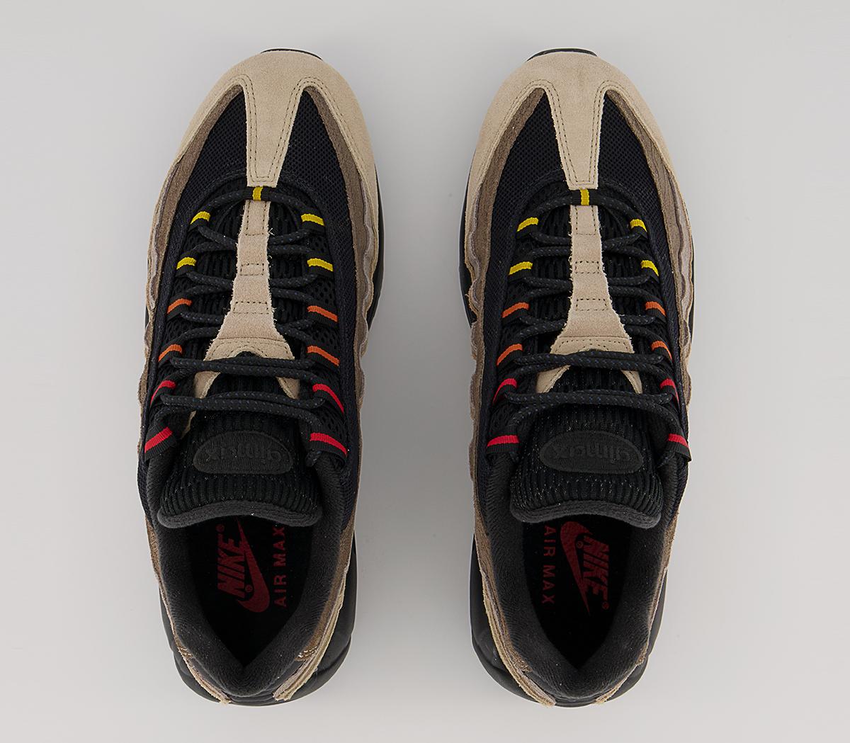 Nike Air Max 95 Trainers Nike Air Max 95 Trainers Off Noir Univ Red Rattan Limestone Cobblestone Oli