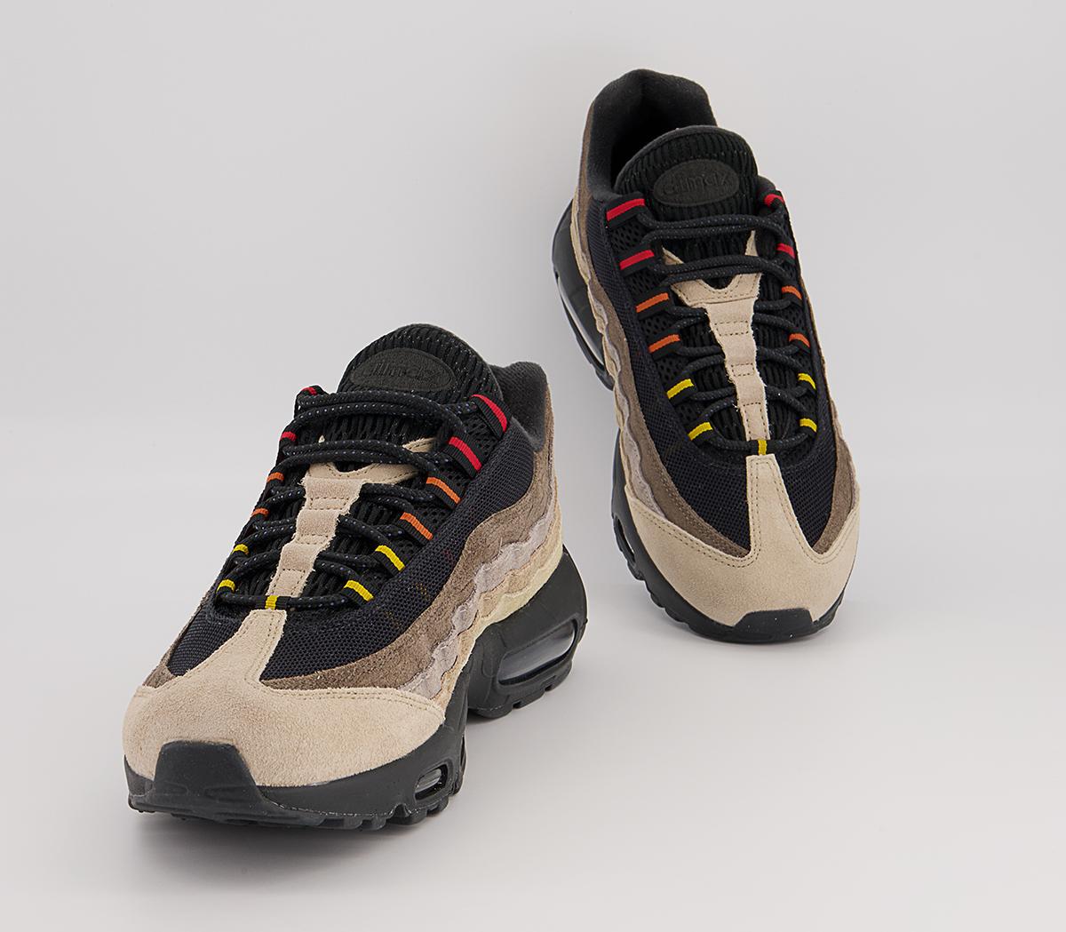 Nike Air Max 95 Trainers Nike Air Max 95 Trainers Off Noir Univ Red Rattan Limestone Cobblestone Oli
