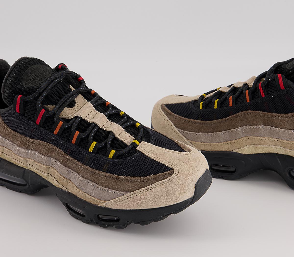 Nike Air Max 95 Trainers Nike Air Max 95 Trainers Off Noir Univ Red Rattan Limestone Cobblestone Oli