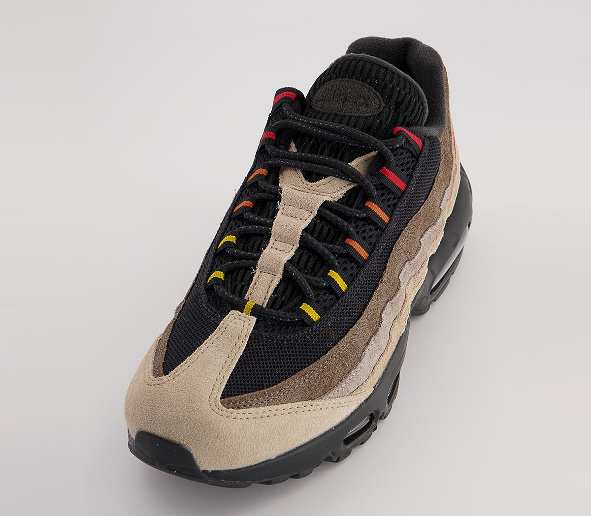 Nike Air Max 95 Trainers Nike Air Max 95 Trainers Off Noir Univ Red Rattan Limestone Cobblestone Oli