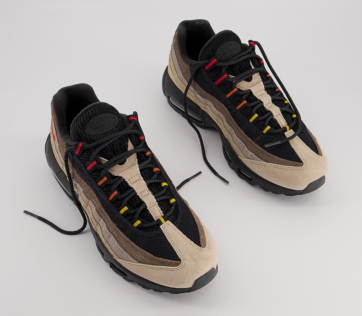 Nike Air Max 95 Trainers Nike Air Max 95 Trainers Off Noir Univ Red Rattan Limestone Cobblestone Oli