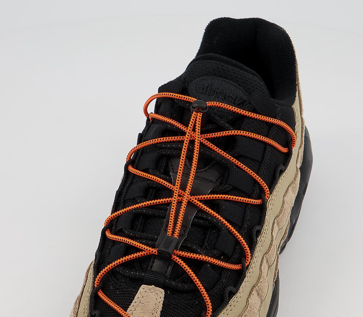 Nike Air Max 95 Trainers Nike Air Max 95 Trainers Khaki Black Total Orange