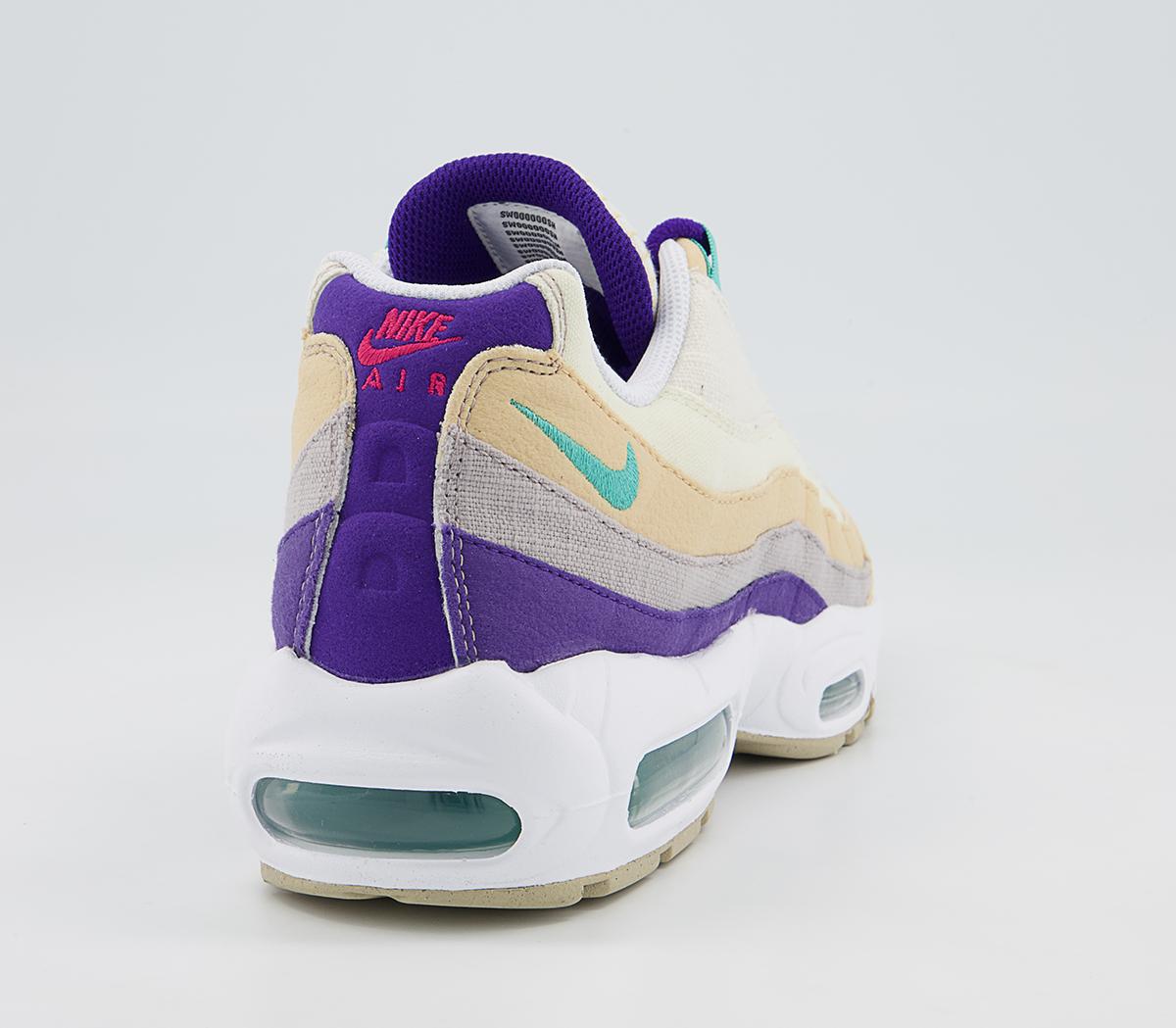 Nike Air Max 95 Trainers Nike Air Max 95 Trainers Sesame Washed Teal Coconut Milk Phantom