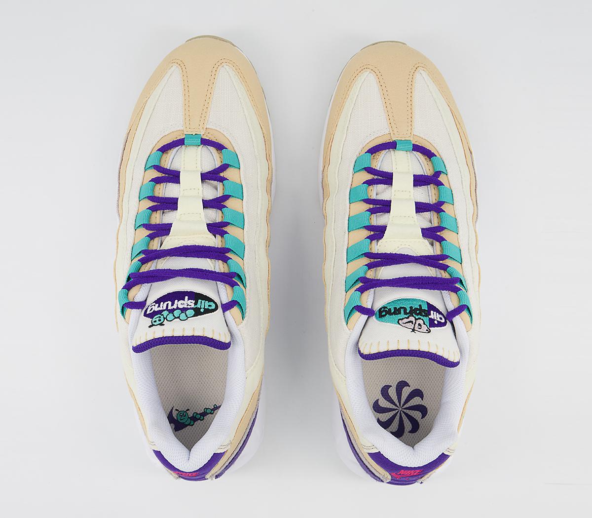 Nike Air Max 95 Trainers Nike Air Max 95 Trainers Sesame Washed Teal Coconut Milk Phantom