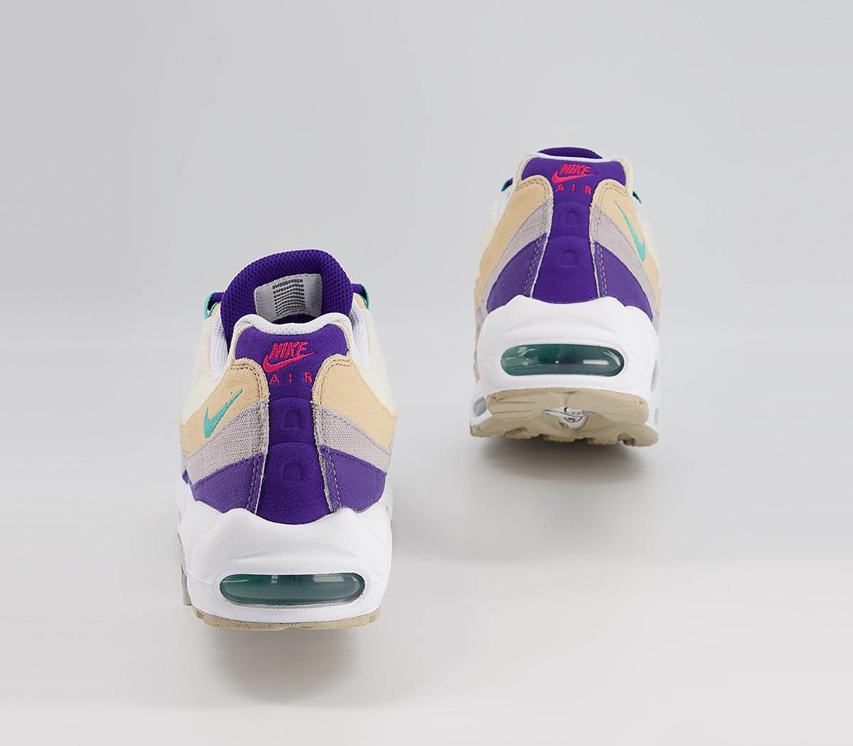 Nike Air Max 95 Trainers Nike Air Max 95 Trainers Sesame Washed Teal Coconut Milk Phantom