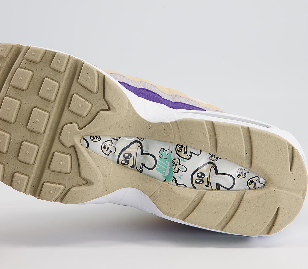 Nike Air Max 95 Trainers Nike Air Max 95 Trainers Sesame Washed Teal Coconut Milk Phantom