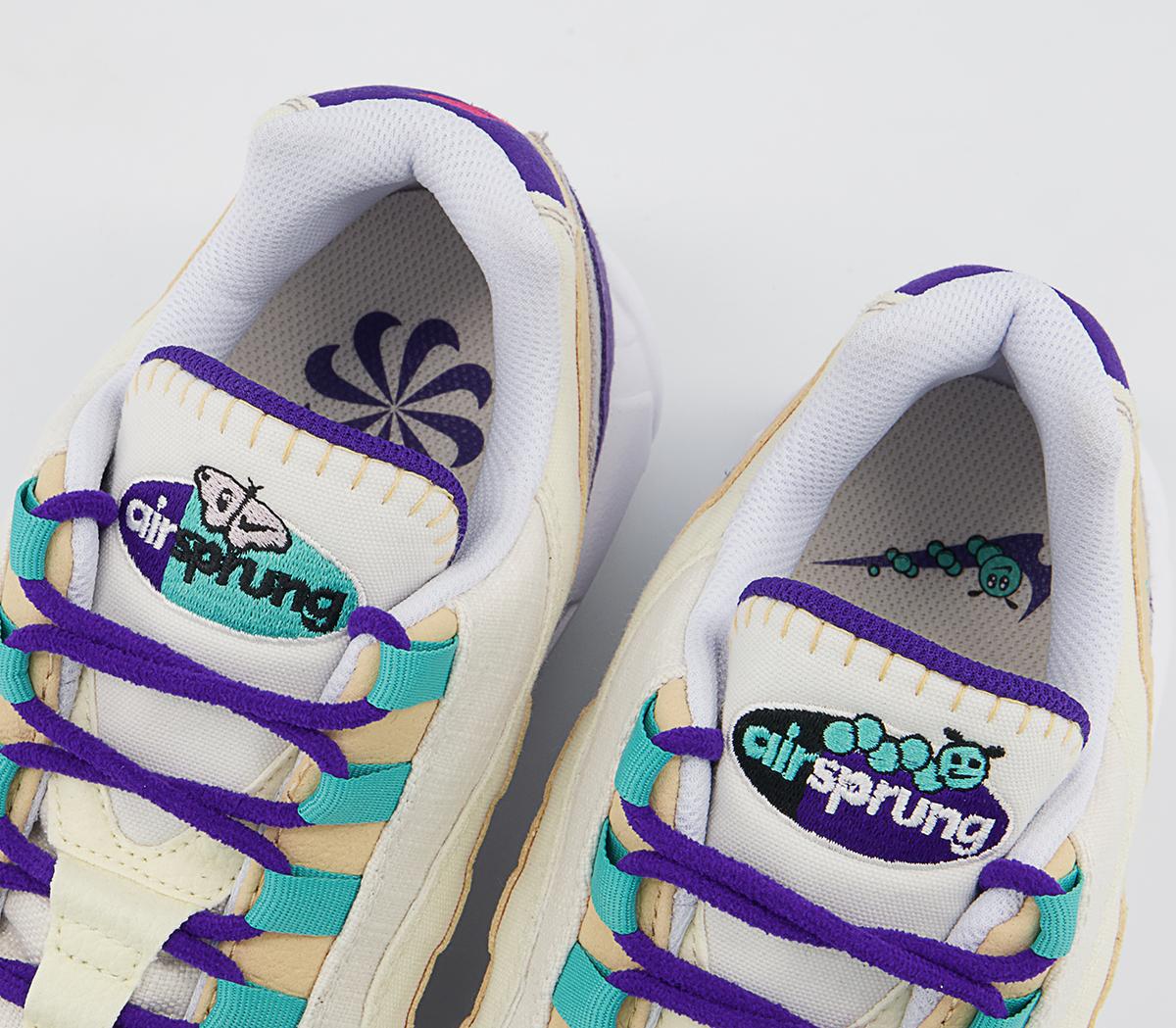 Nike Air Max 95 Trainers Nike Air Max 95 Trainers Sesame Washed Teal Coconut Milk Phantom