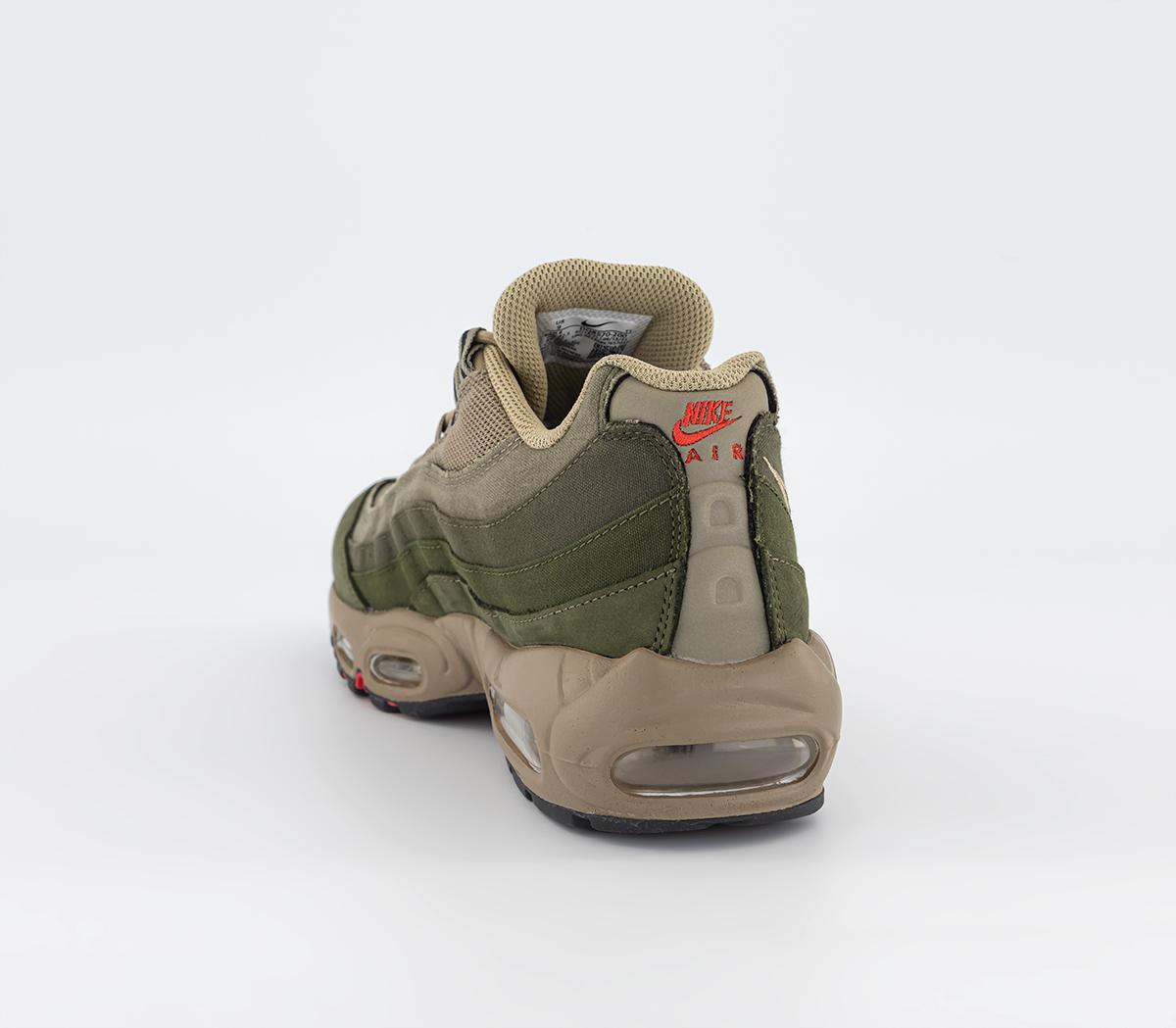 Nike Air Max 95 Trainers Nike Air Max 95 Trainers Medium Olive Black Rough Green
