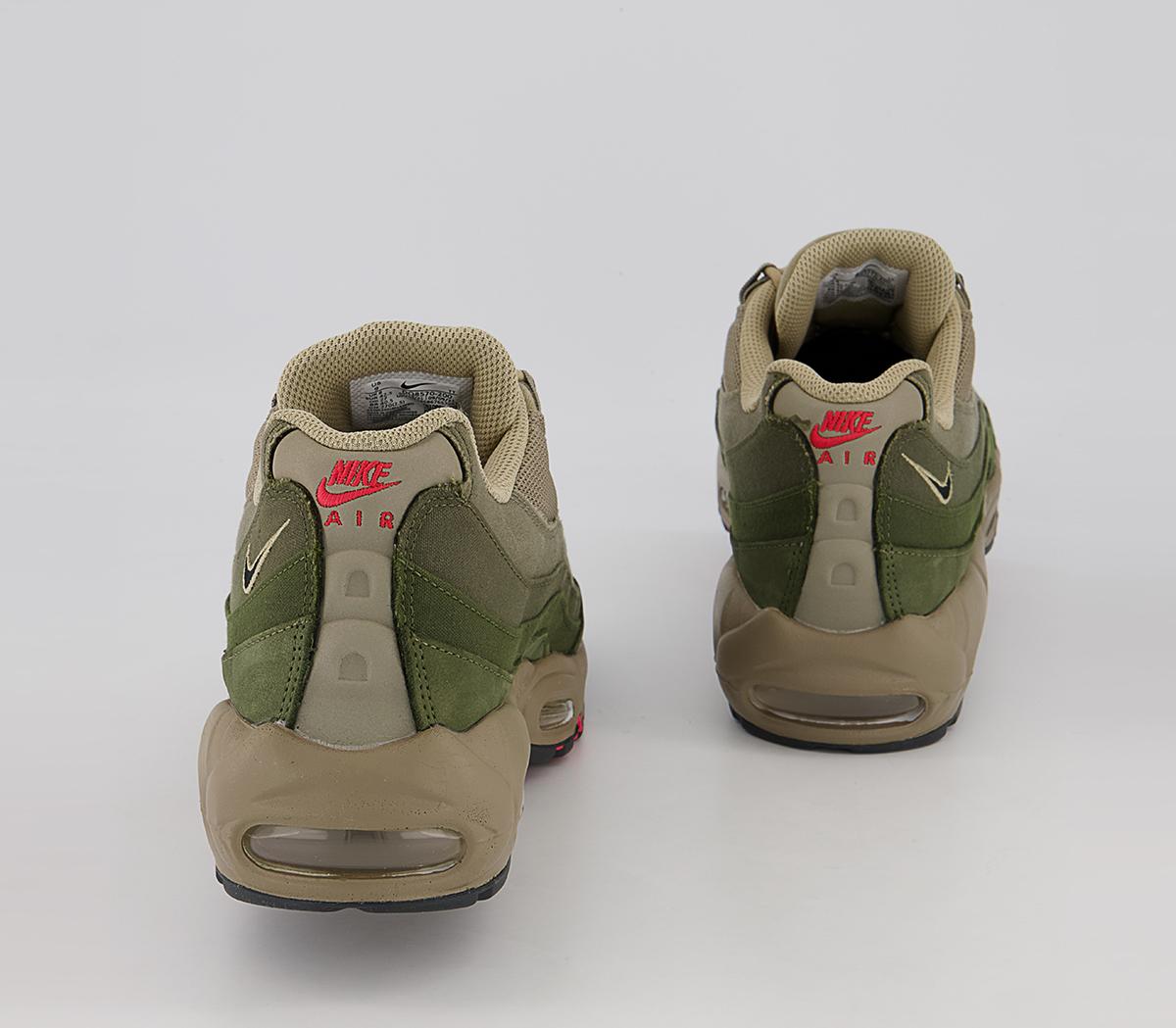Nike Air Max 95 Trainers Nike Air Max 95 Trainers Medium Olive Black Rough Green
