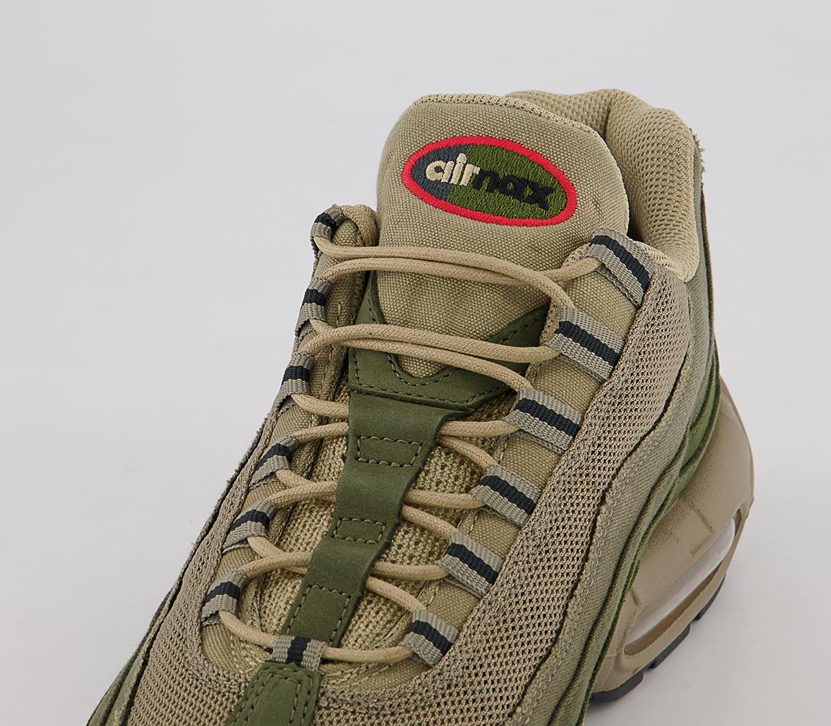 Nike Air Max 95 Trainers Nike Air Max 95 Trainers Medium Olive Black Rough Green
