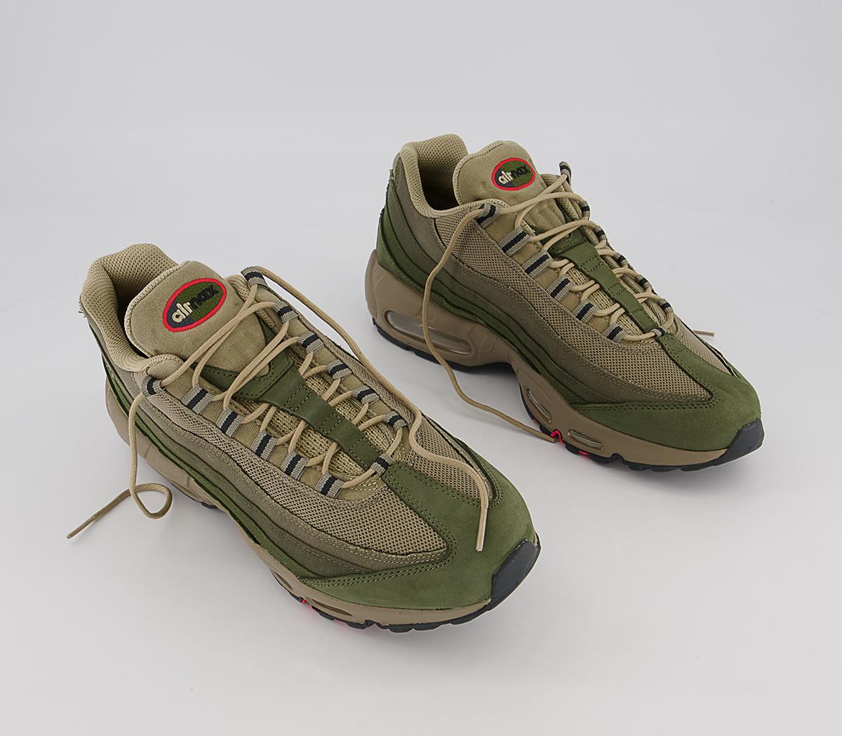 Nike Air Max 95 Trainers Nike Air Max 95 Trainers Medium Olive Black Rough Green