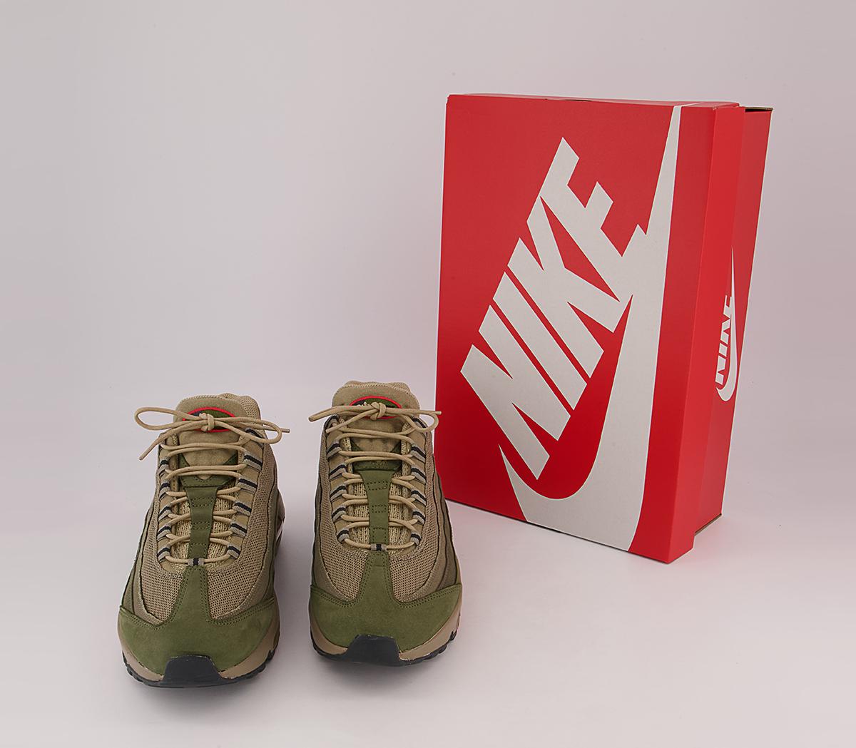 Nike Air Max 95 Trainers Nike Air Max 95 Trainers Medium Olive Black Rough Green