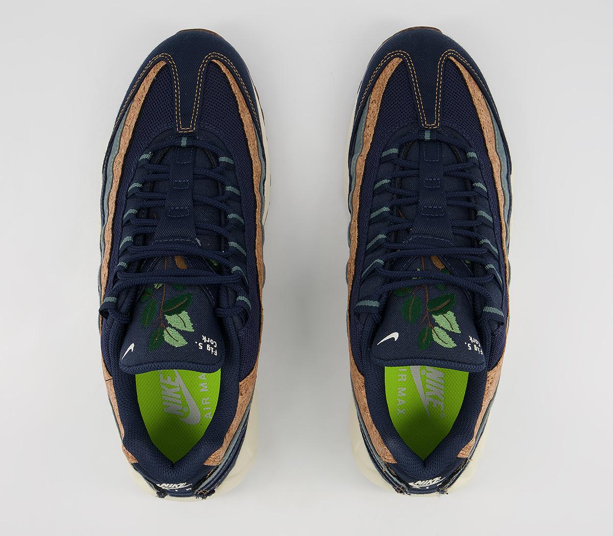 Nike Air Max 95 Trainers Nike Air Max 95 Trainers Se Mtz2 Obsidian Wheat Thunder Blue Hasta Coconut