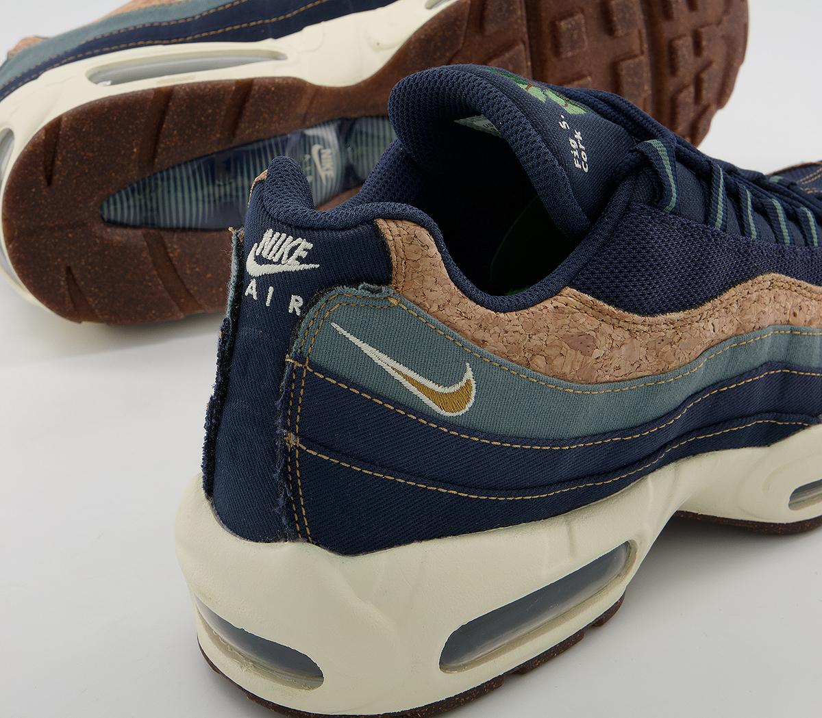 Nike Air Max 95 Trainers Nike Air Max 95 Trainers Se Mtz2 Obsidian Wheat Thunder Blue Hasta Coconut