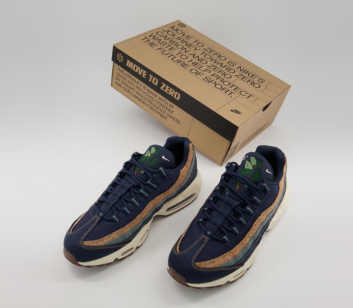 Nike Air Max 95 Trainers Nike Air Max 95 Trainers Se Mtz2 Obsidian Wheat Thunder Blue Hasta Coconut