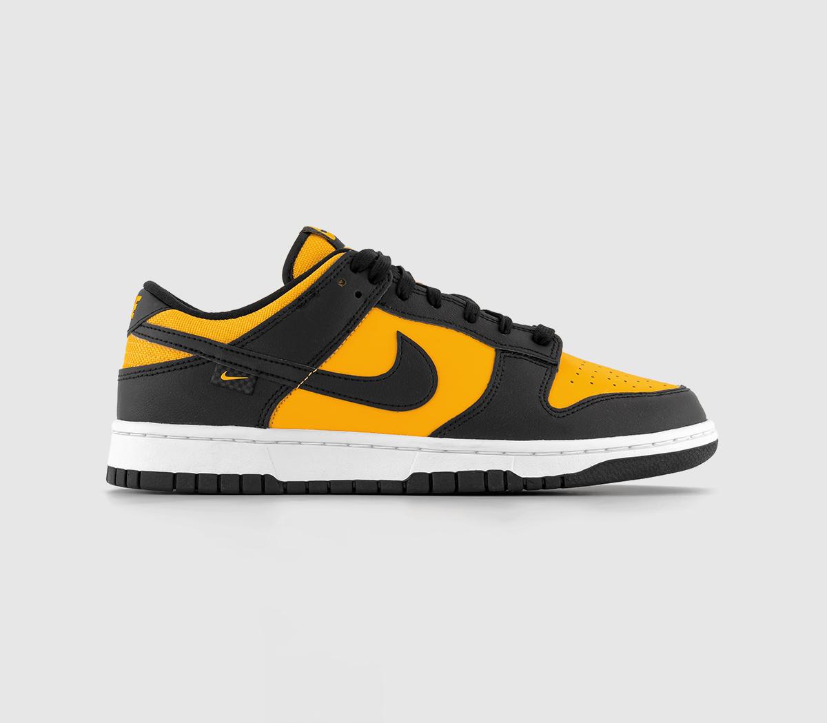 Dunk Low Trainers Black Universal Gold White