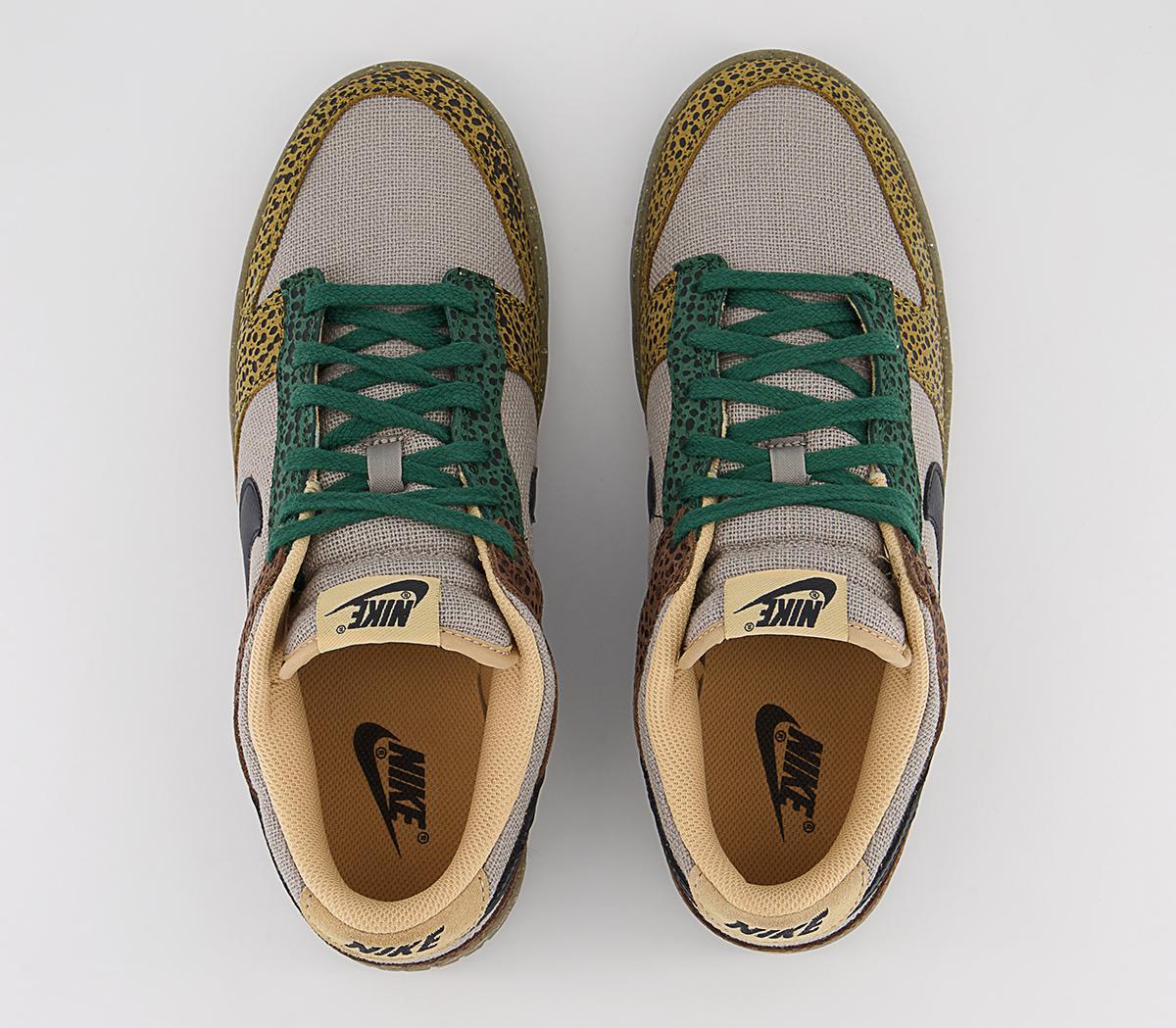 Nike Dunk Low Trainers Nike Dunk Low Trainers Cacao Wow Off Noir Gorge Green Golden Moss Gum Li