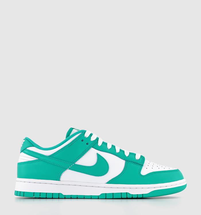 Nike Dunk Low Trainers White Clear Jade White