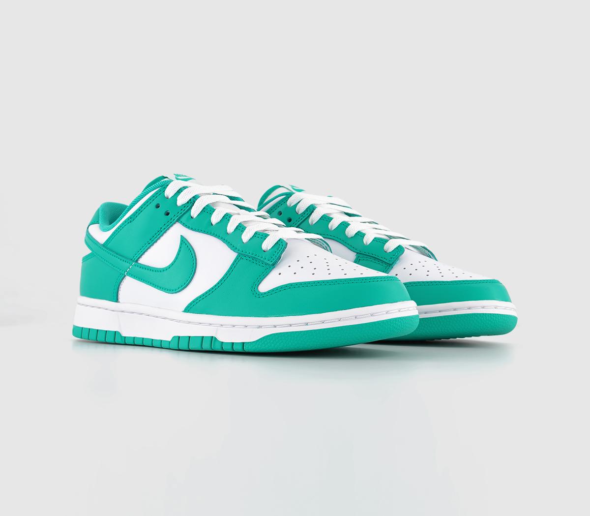 Nike Dunk Low Trainers Clear Jade White, 10.5