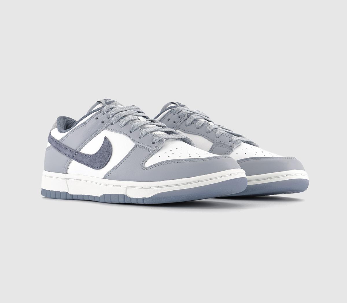 Nike Dunk Low Trainers White Light Carbon Platinum Tint - Men's Trainers