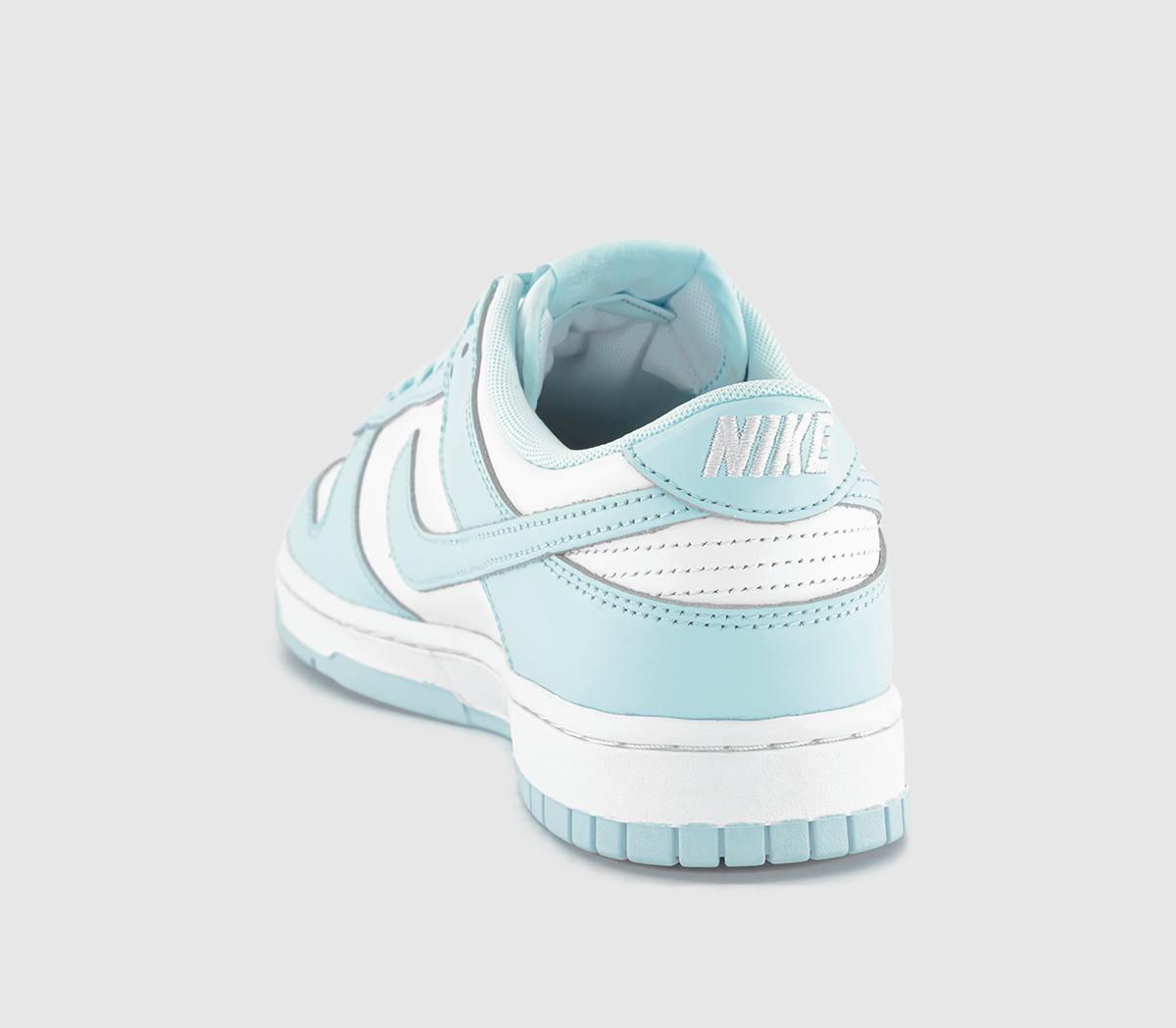 Nike Dunk Low Trainers White Glacier Blue - Men's Trainers