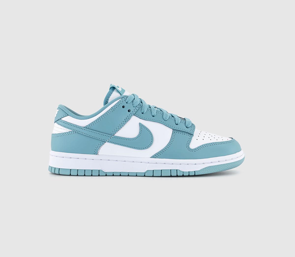 NikeDunk Low TrainersWhite Denim Turquoise